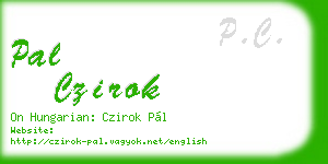 pal czirok business card